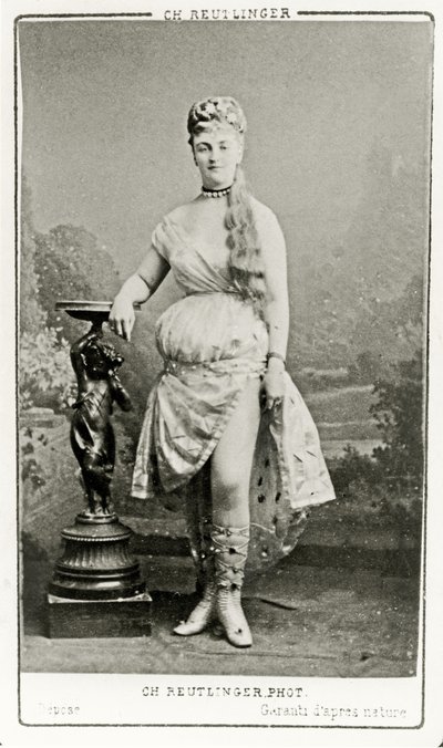 Méry Laurent on stage, c.1888-89 by Reutlinger Studio